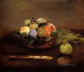 Cesta de frutas Impresionismo Edouard Manet bodegones